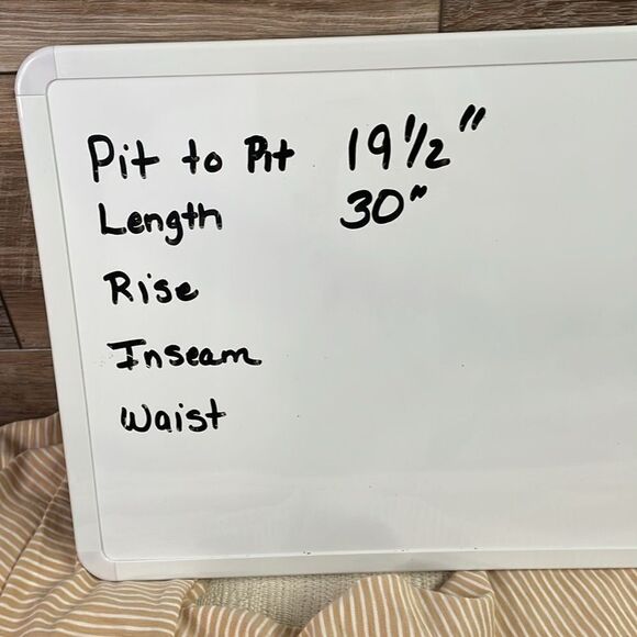 SOFT SURROUNDINGS CORA PIMA TEE Long Sleeve Layered Top Tan White Striped Sz Med - Picture 8 of 8